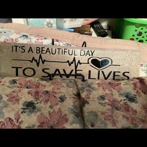 Custom Greys Anatomy Sign with stand